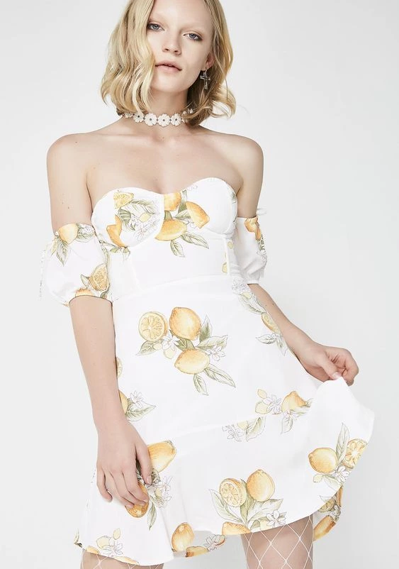 For Love & Lemons Lemonade Mini Dress | Dolls Kill