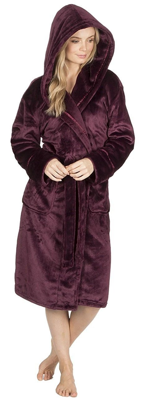 KATE MORGAN Ladies Soft & Cosy Dressing Gown: Amazon.co.uk: Clothing