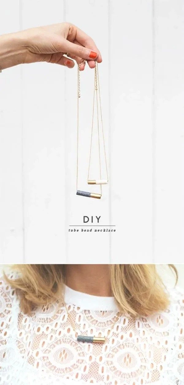 DIY Necklace Tutorial. This Would Be A Great Gift. 