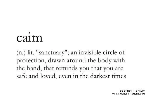 Caim Word That I Want Tattooed