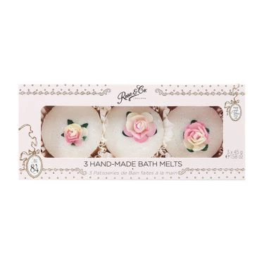 Rose & Co 3 Hand Made Bath Melts 3x 45g, , Large