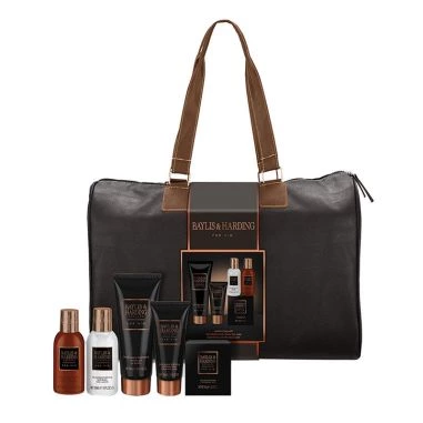 Baylis & Harding Black Pepper & Ginseng Weekend Bag Set, , Large