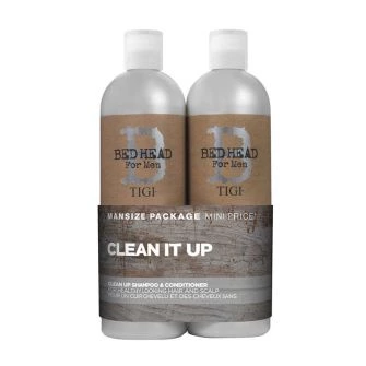 Tigi Bed Head Men Clean Up Twin 2 X 750ml, , Large