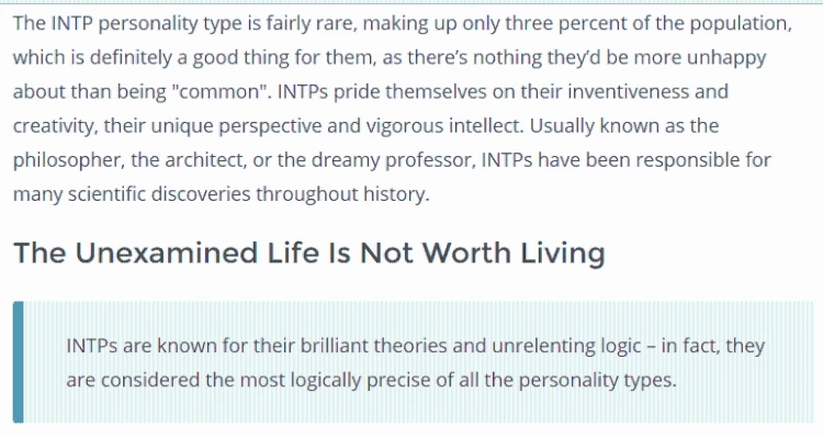INTP Personality Type