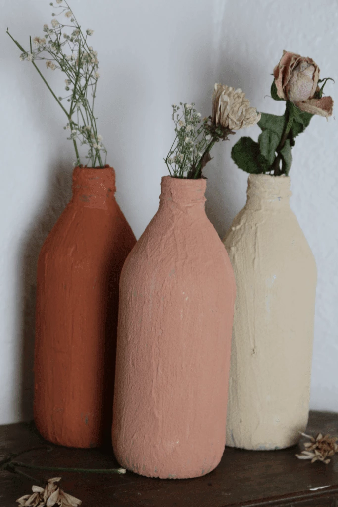 DIY: How To Create Faux Ceramic Vases Using Baking Soda & Acrylic Paint