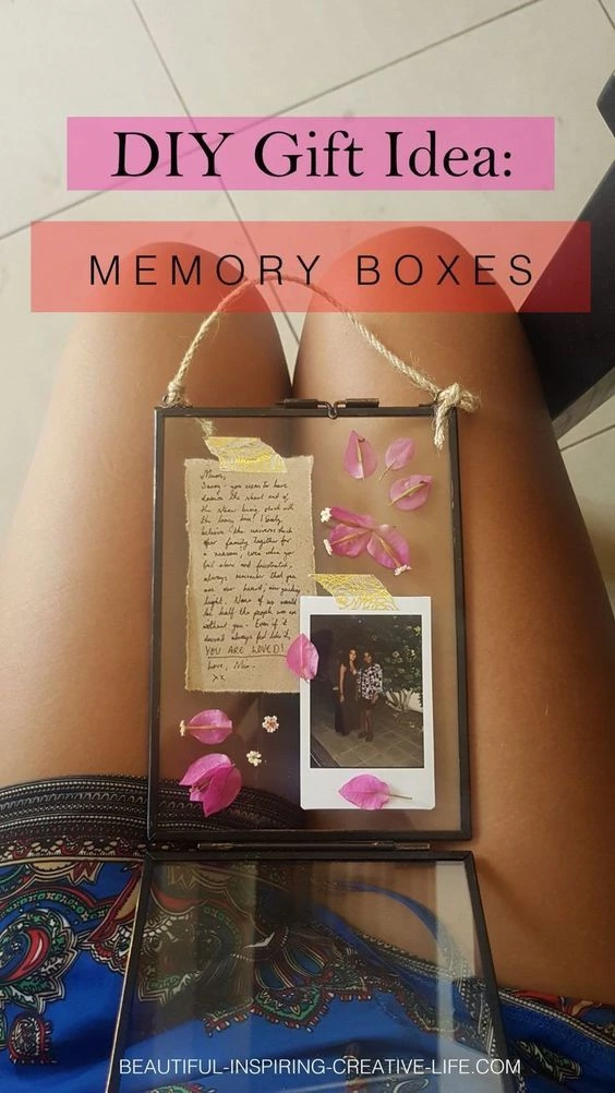 Absolutely Beautiful And Easy Gift Idea For Her (great Idea For A DIY Gift For Mum!) A Little Memory Box.
