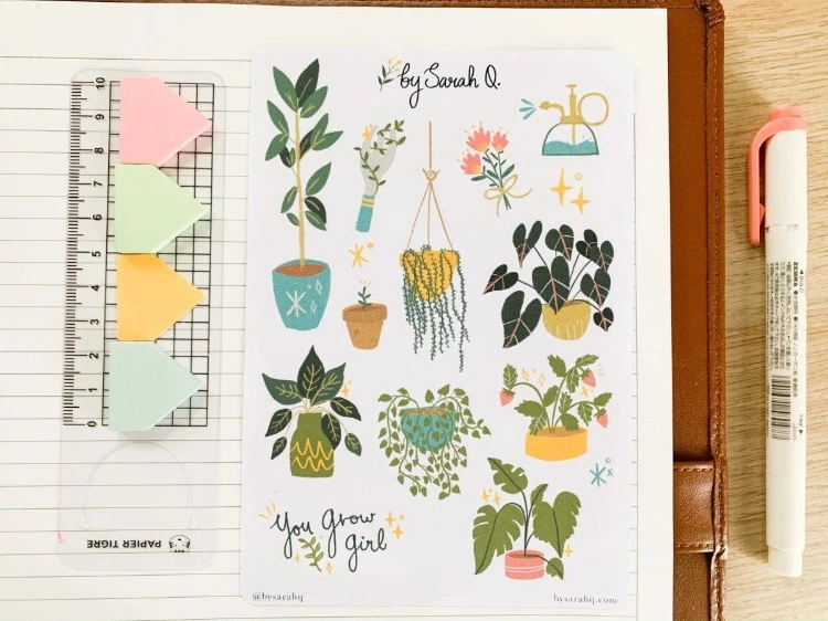Plant Stickers Bujo Stickers Planner Stickers Aesthetic Image 0