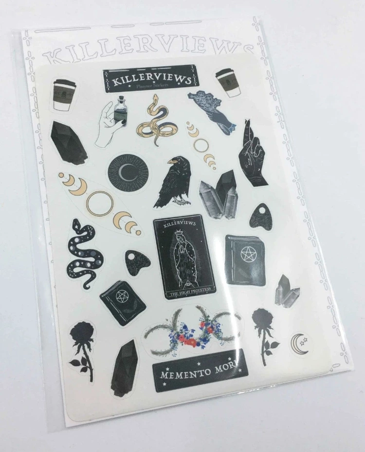 Celestial Witch Planner Sticker Sheet For Bullet Journal Kit Image 1