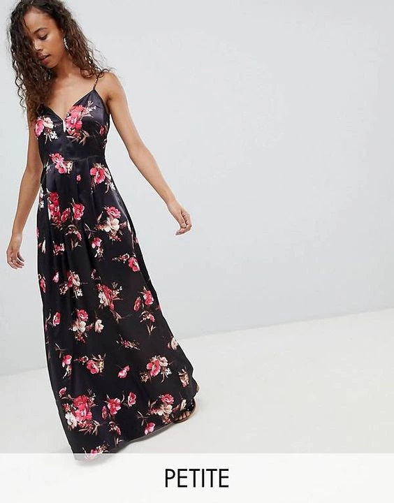 Parisian Petite Floral Maxi Dress