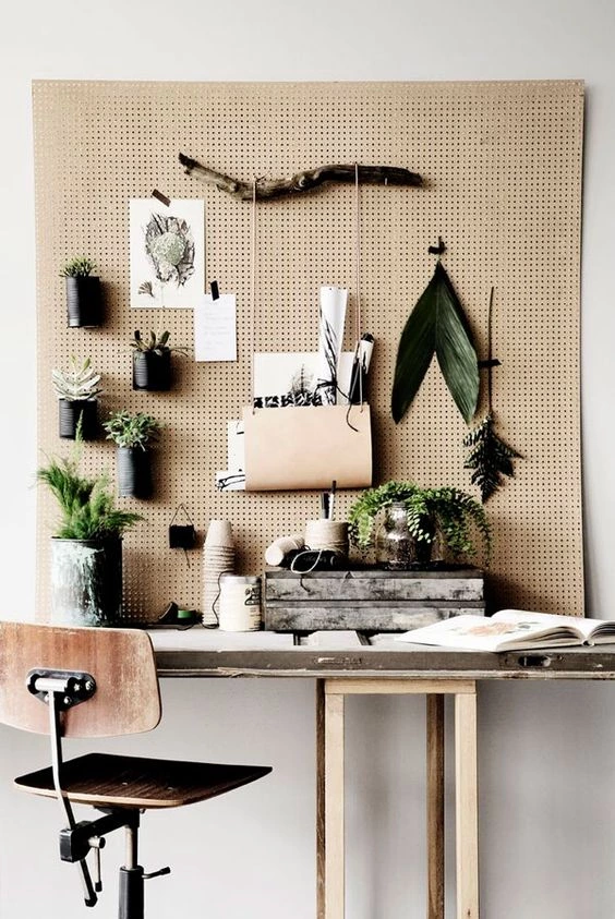Idea To Steal: {Pegboard Inspiration} Shelves And Plants On It OMG! SD