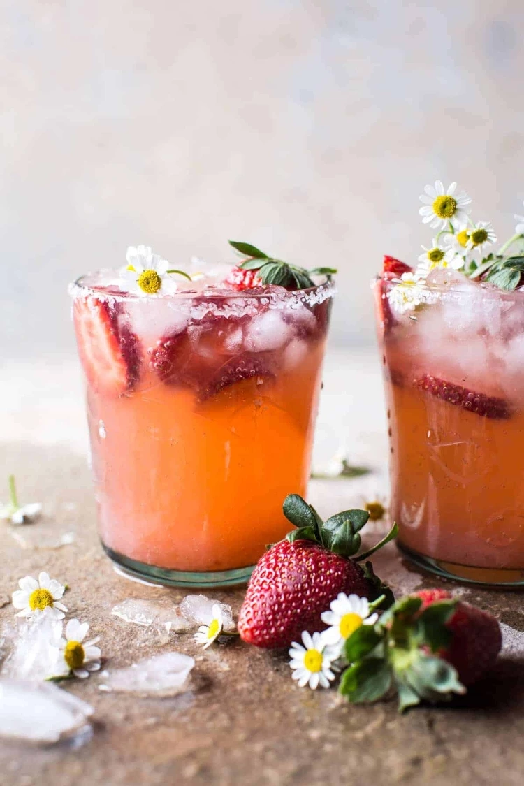 Strawberry Chamomile Paloma | Halfbakedharvest.com @hbharvest