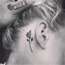 Image Result For Tiny Black And White Rose Tattoo
