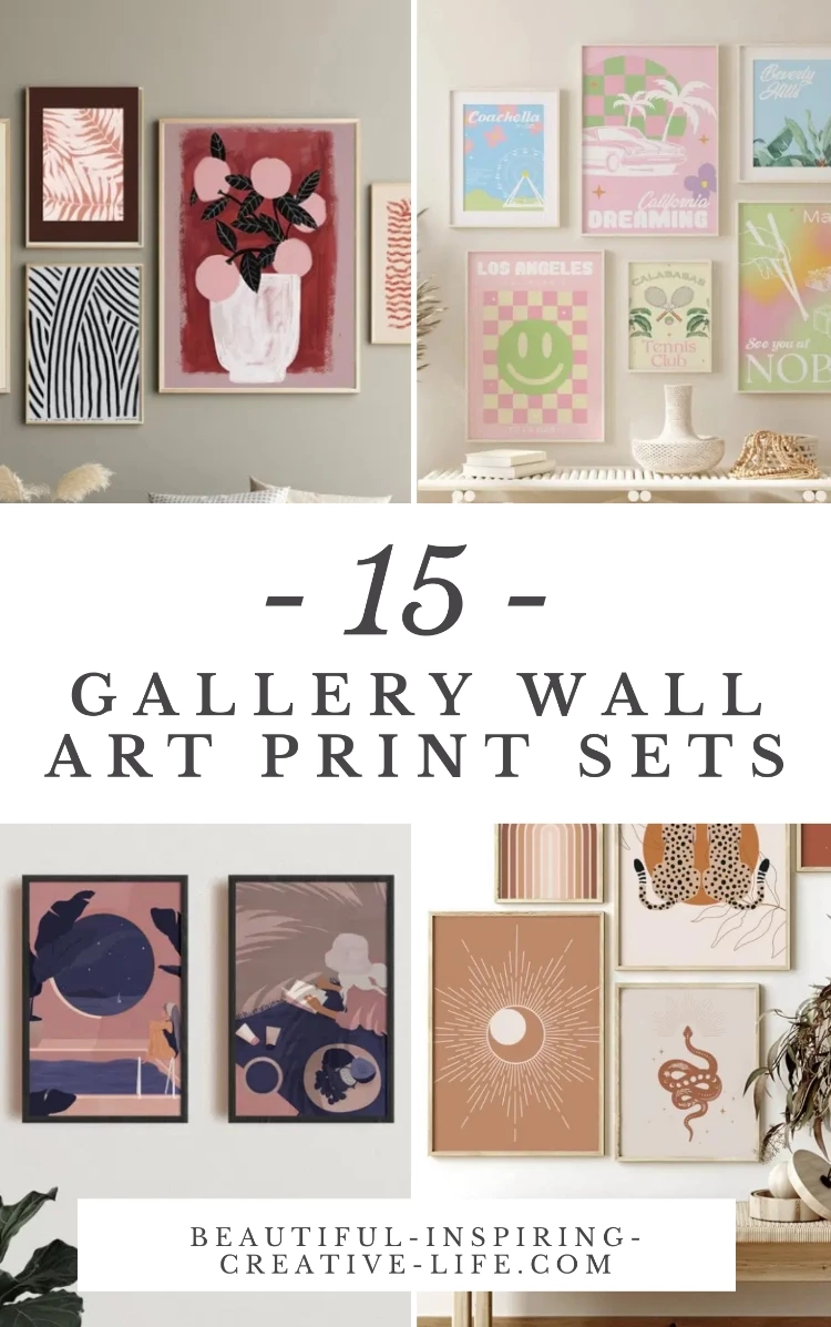 15 Stunning Gallery Wall Print Sets (Art From Etsy!)