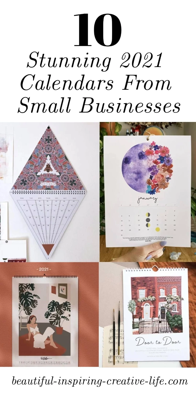 10 Beautiful Calendars To Get Prepped For 2021! (From Small Businesses)