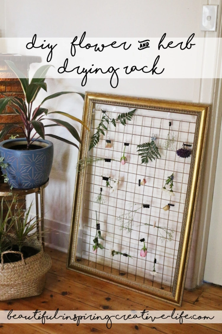 DIY Herb & Flower Drying Rack – SO Cottagecore!
