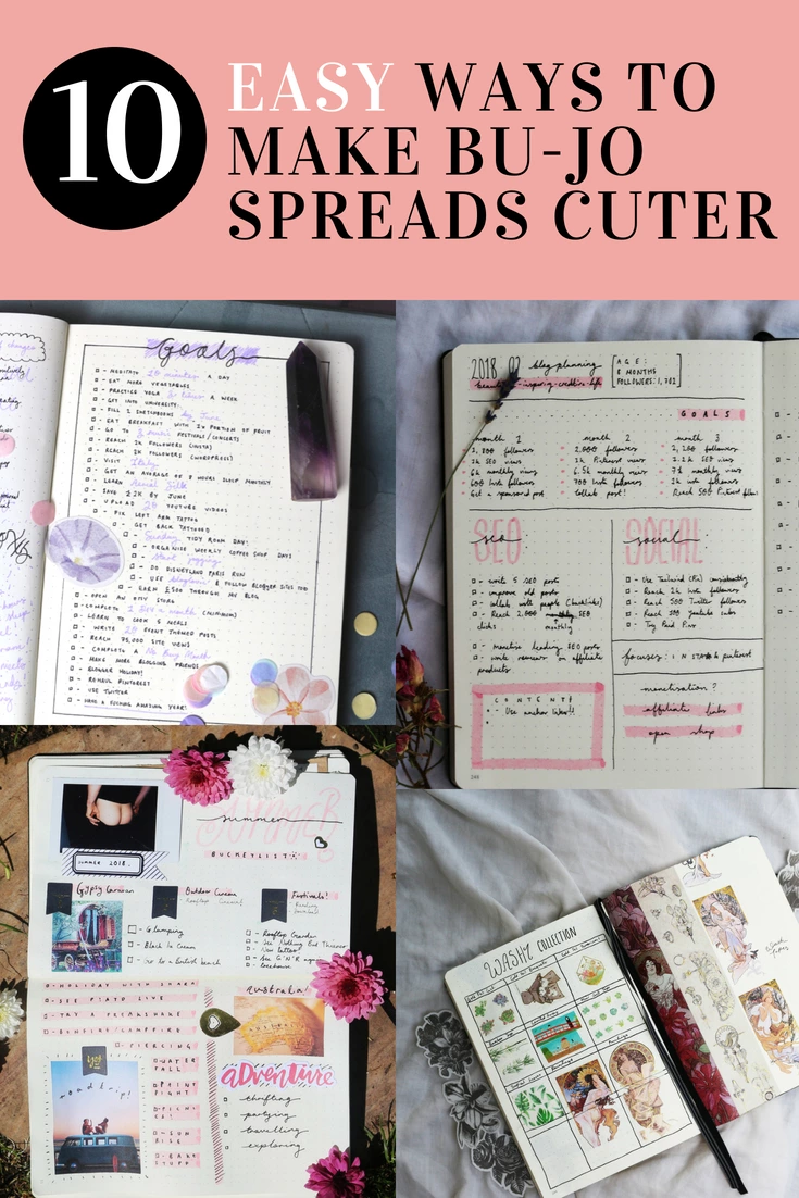 10 Easy AF Ways To Make Your Bullet Journal 100x Cuter With No Artistic Ability