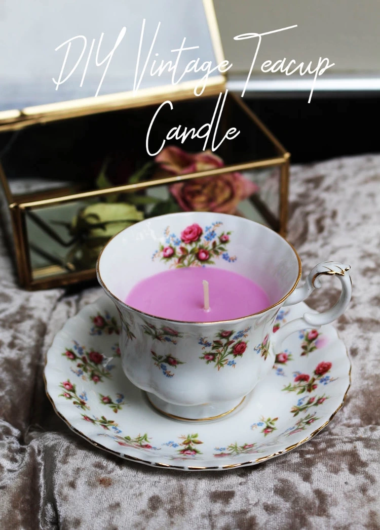 DIY Vintage Tea-Cup Candle