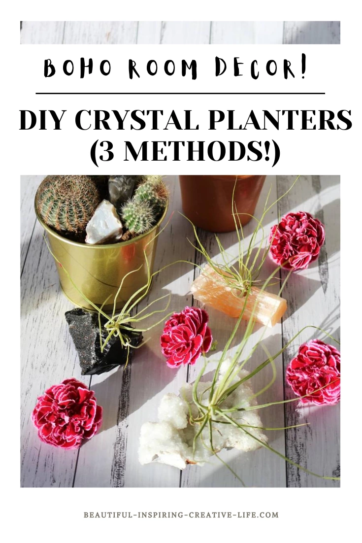 DIY Crystal Planters
