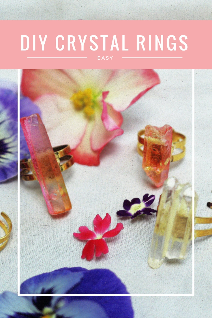 DIY Crystal Rings