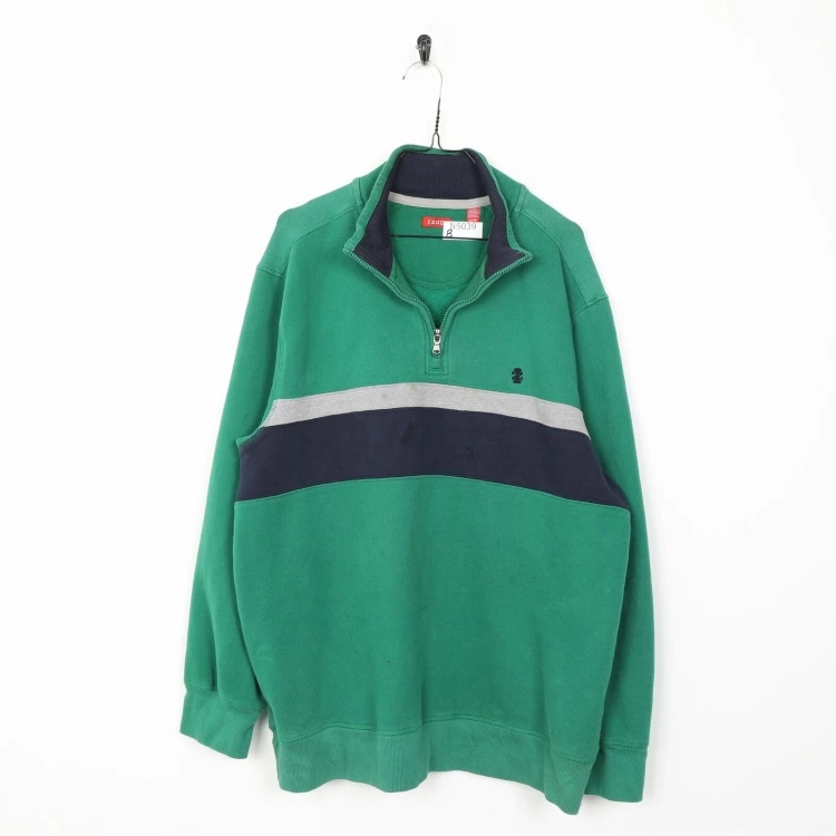 Image 1 - IZOD Small Logo Sweatshirt Green | XL | Grade B