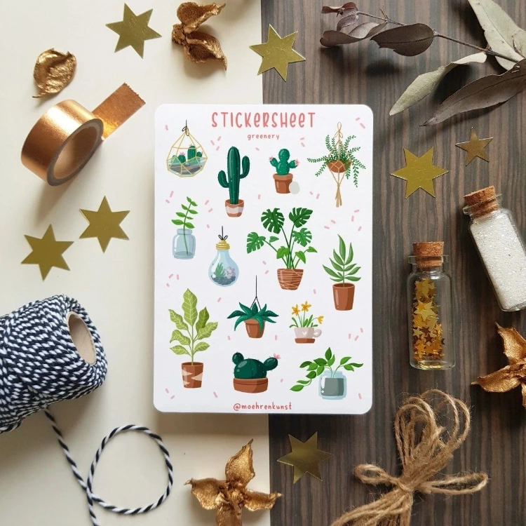 Moehrenkunstshop from Etsy for The Biggest Range of Cute Planner Stickers