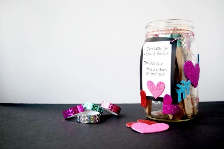 Weekly Date Night Jar With 70 Date Night Jar Ideas