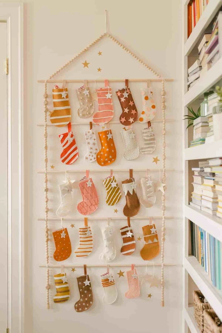 Boho Stocking DIY Advent Calendar