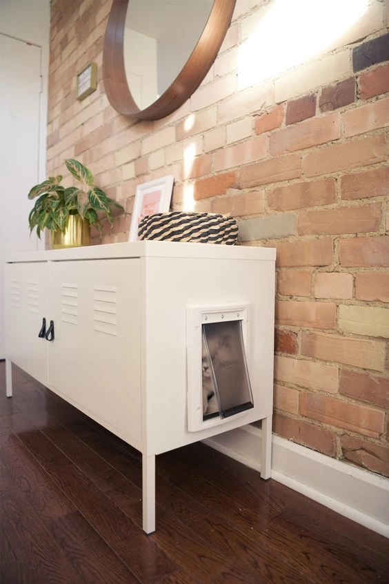 It's a cute addition to any space... but it also completely hides the litter box