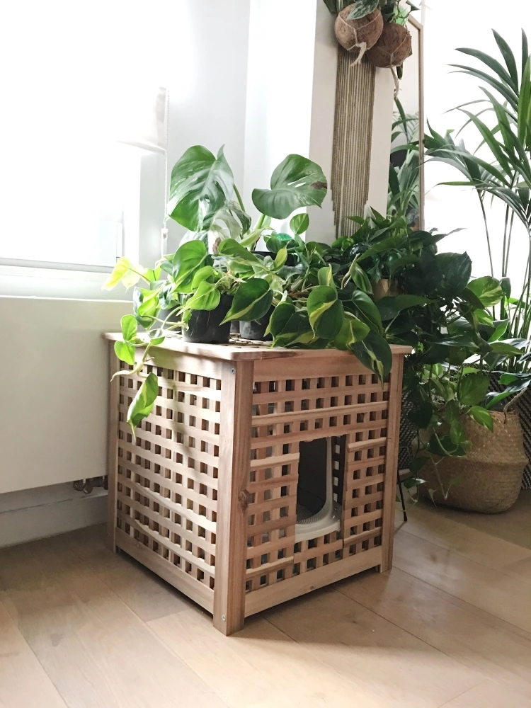 Elegant Wooden Ikea Hack Litterbox