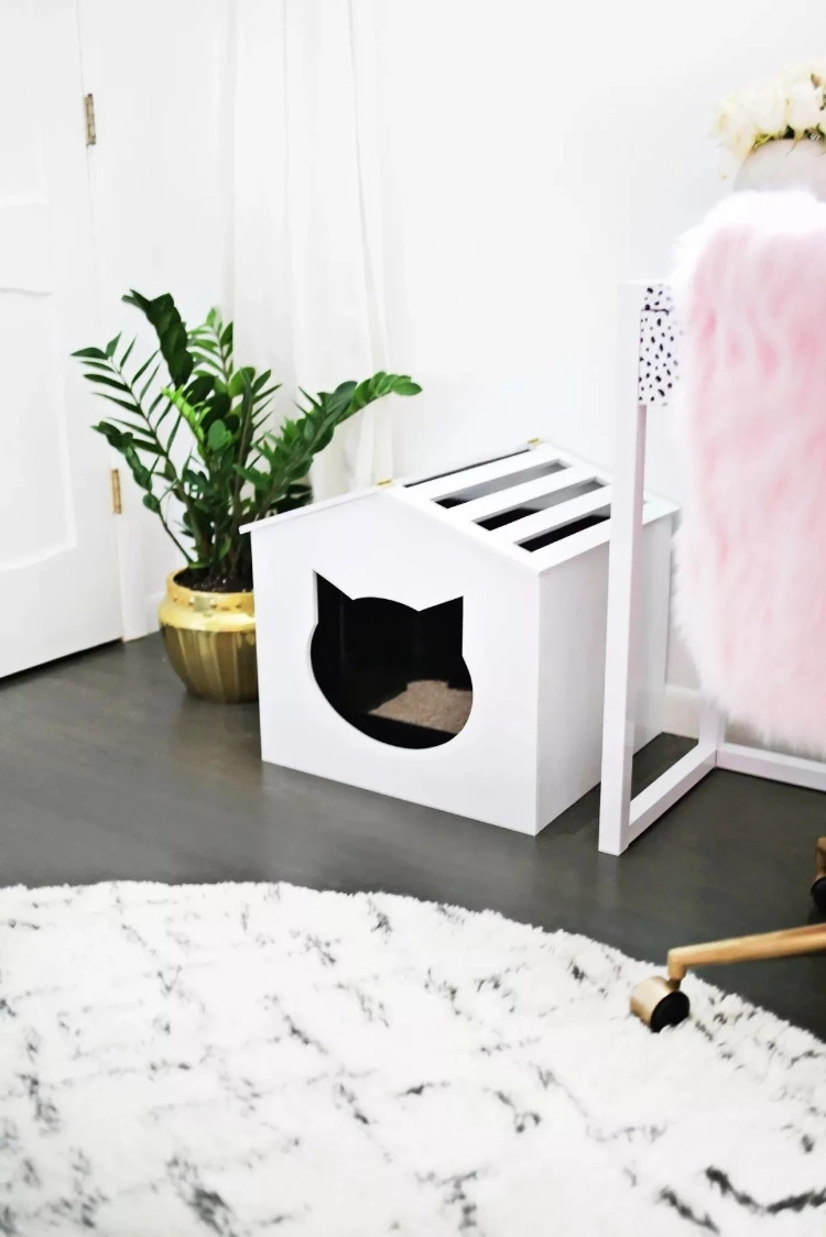 DIY A Kitty House To Hide The Litter