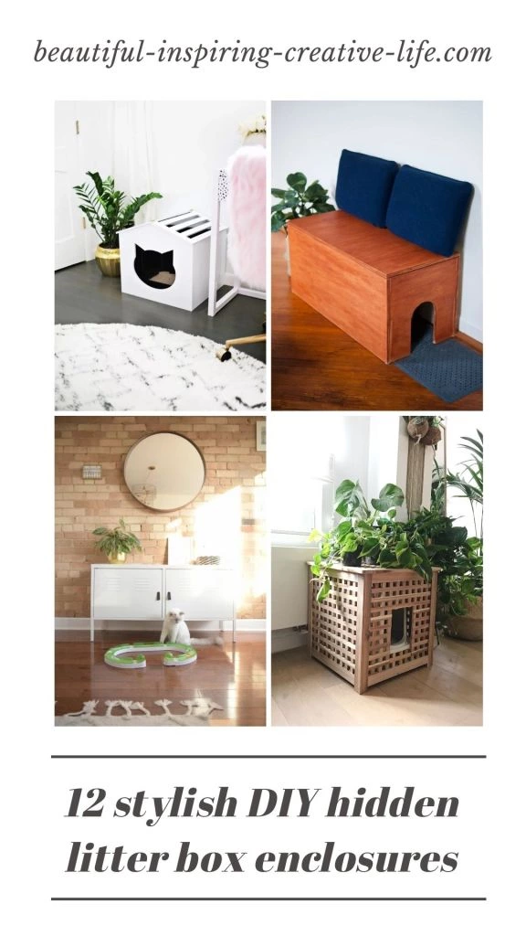 12 Stylish DIY Hidden Litter Box Enclosures & Houses