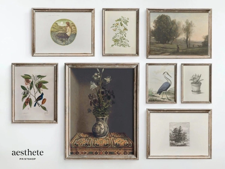 Vintage Gallery Wall Set Art Paintings Antique Printable Image 0