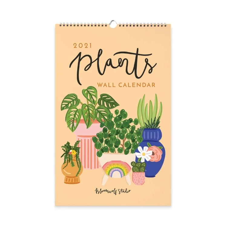2021 Plants Monthly Calendar Illustrated Wall Calendar Plant Image 0