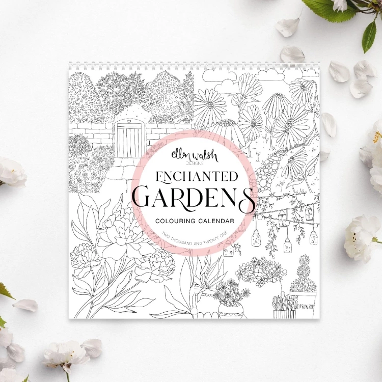 Enchanted Gardens 2021 Colouring Calendar Image 0