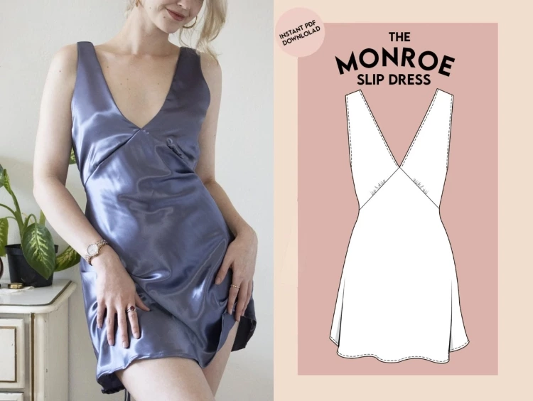 Slip Dress Sewing Pattern  Bias Cut Dress Image 0