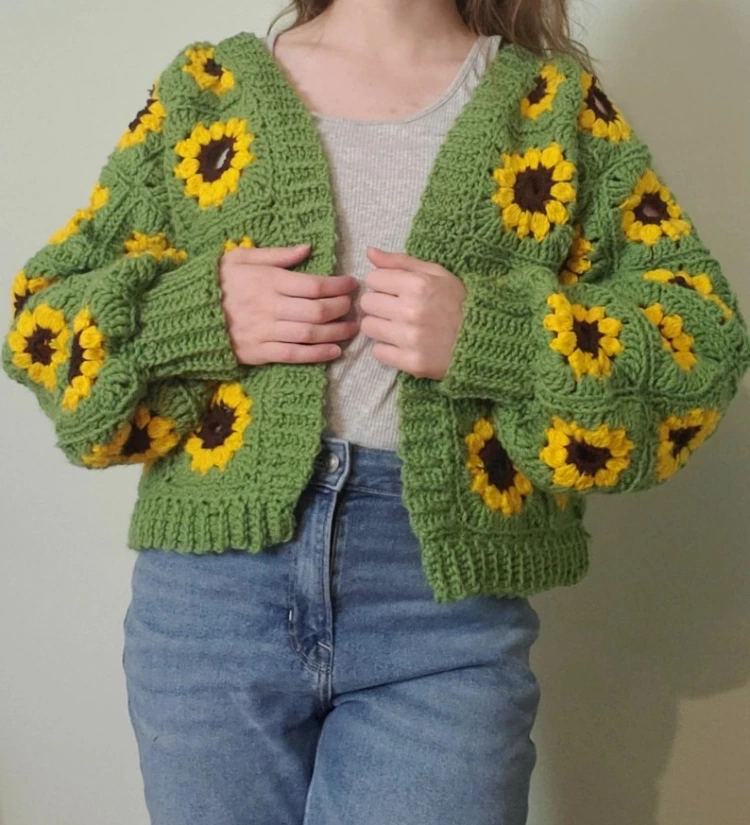 The Sunflower Cardigan Crochet Pattern Image 0